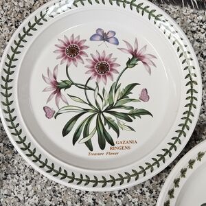 Portmeirion Botanic Garden Gazania Plate - Pink and Green Floral